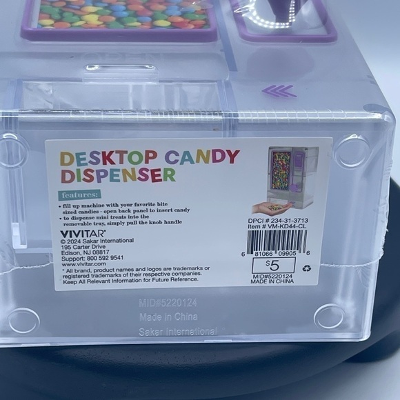 1000 ml Vending Machine Dry Food Dispenser
Clear - Bullseye's Playground™ - Picture 6 of 6